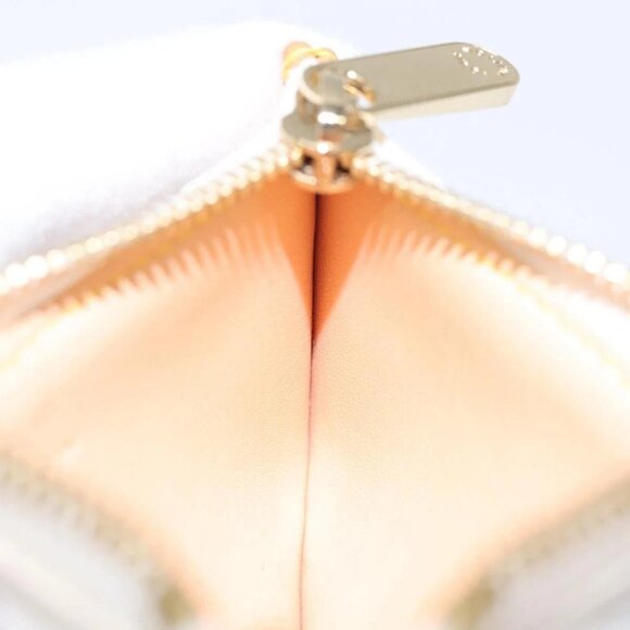 LOUIS VUITTON Monogram Multicolor Pochette Cles Purse White M92655 Auth 116241AM - Picture 9 of 16